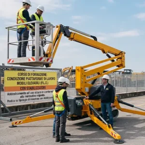 Corso di Formazione conduzione piattaforme di lavoro mobili elevabili (P.L.E.) CON STABILIZZATORI
